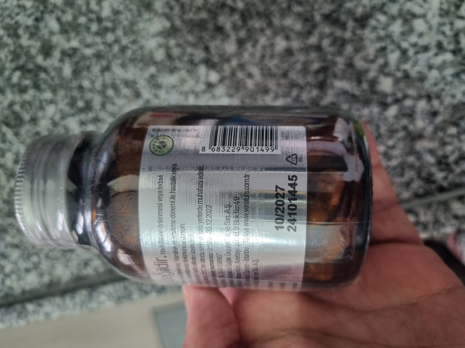 VeNatura Lipozomal Demir ve Vitamin C Kapsül 60 Adet Takviye Edici Gıda Yetişkinler İçin