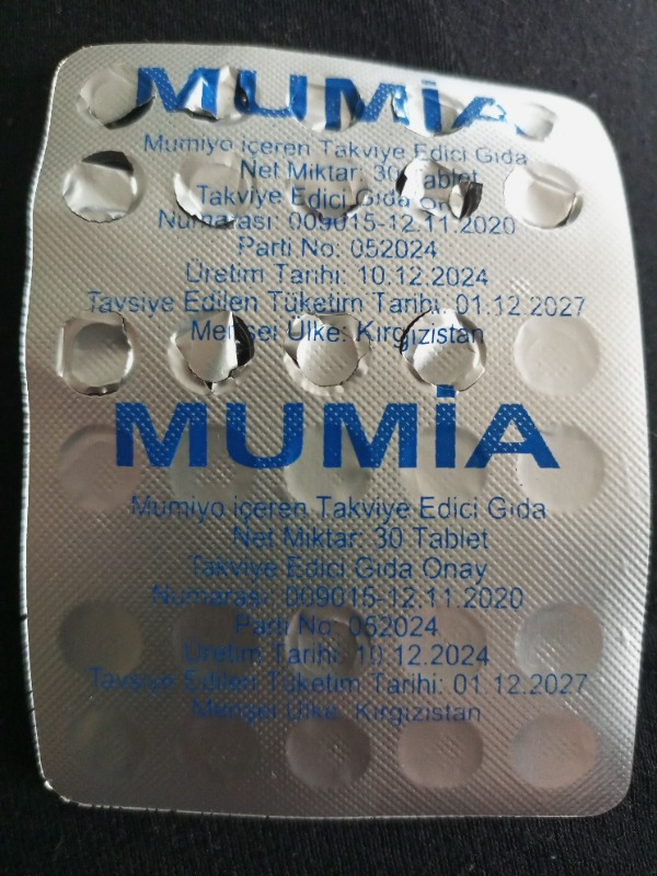 Mumiyo (Shilajit) Saf 30'lu Tablet 3'lü Set