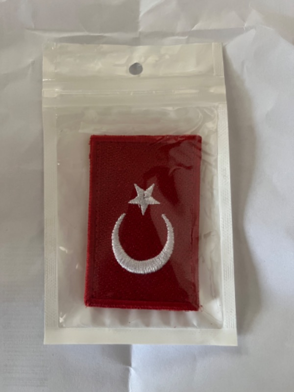 Knmaster Türk Bayrağı Patch Kırmızı Nakış