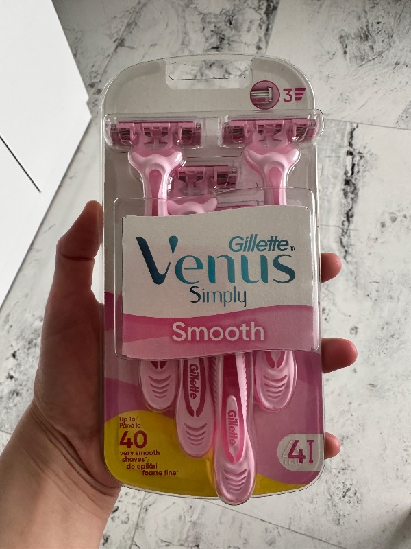 Gillette Venus Gillette Simply Venüs 3 Kullan At Tıraş Bıçağı 4'lü Kadınlar İçin Ergonomik Tasarım