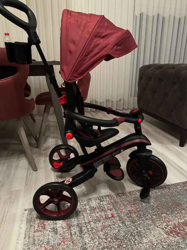 Globber Explorer 4in1 Katlanabilir Bisiklet - Bordo