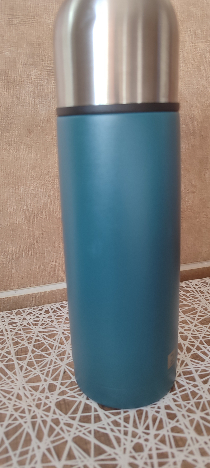 Decathlon Quechua Paslanmaz Çelik Doğa Yürüyüşü Termosu - 0,4 Litre - Mavi