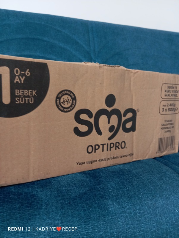 SMA Optipro Probiyotikli 1 0-6 Ay Bebek Sütü 800 gr x 3 Adet