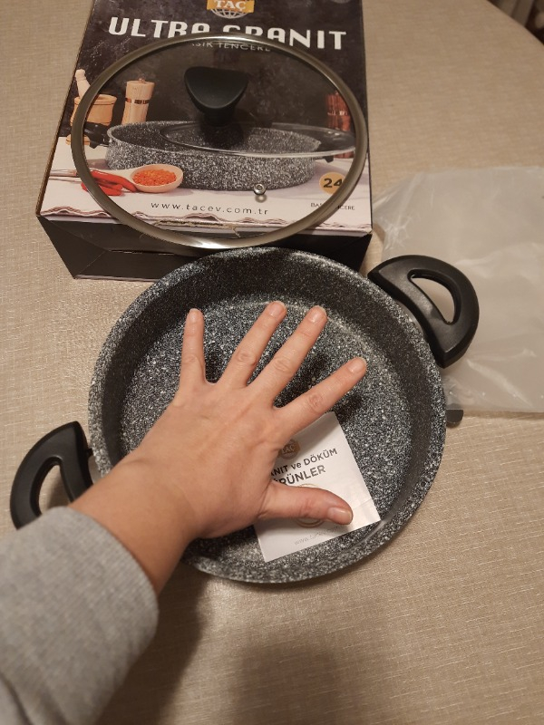 TAÇ-3465 Ultra Granit Basık Tencere 24CM