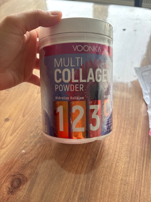 Voonka Multi Collagen Powder Tip 1 2 3 Vitamin C 300 gr Hidrolize Kolajen