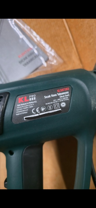 KL Pro  KLSH7303 Profesyonel Sıcak Hava Tabancası 2000 W