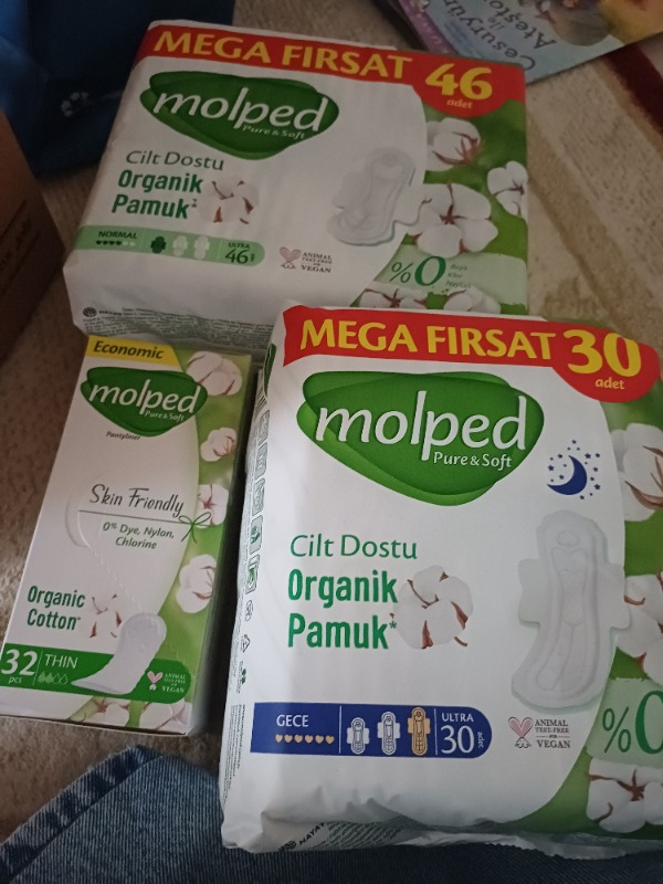 Molped Pure&Soft Karma Paket (46'Lı Normal + 30'Lu Gece + 32'Li Günlük)