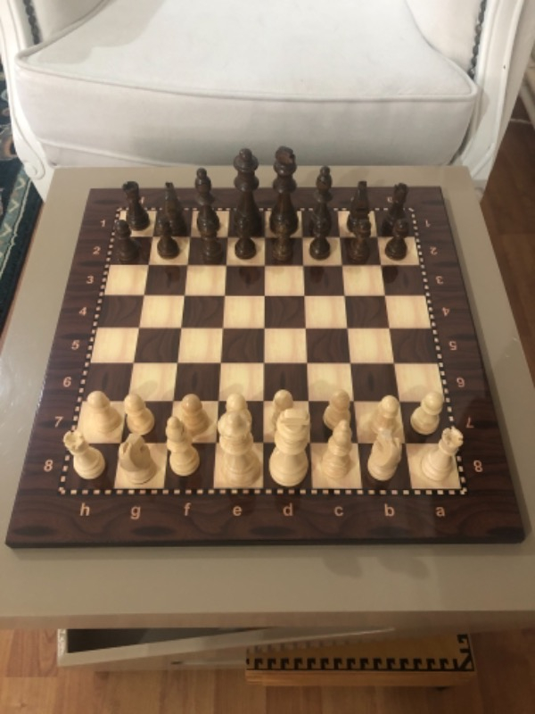 Lüks Satranç Takımı Ahşap Figür (3 Numara)