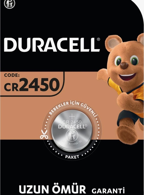 DURACELL 2450 (1’li Paket) Lityum Düğme Piller 3V