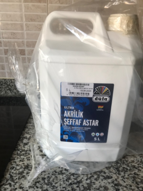 Düfa Akrilik Şeffaf Astar 5 Lt Bidon