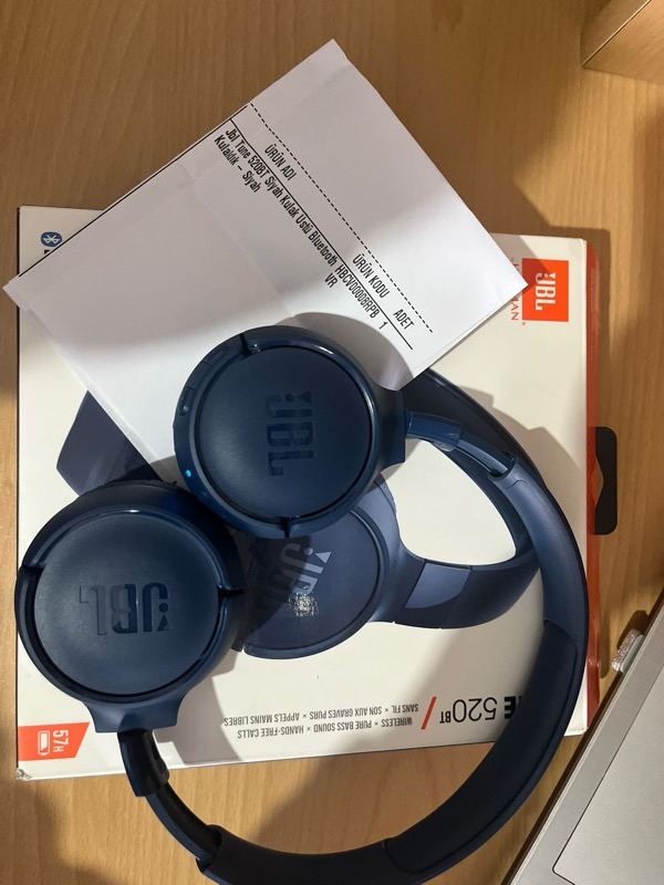 Jbl Tune 520BT Siyah Kulak Üstü Bluetooth Kulaklık