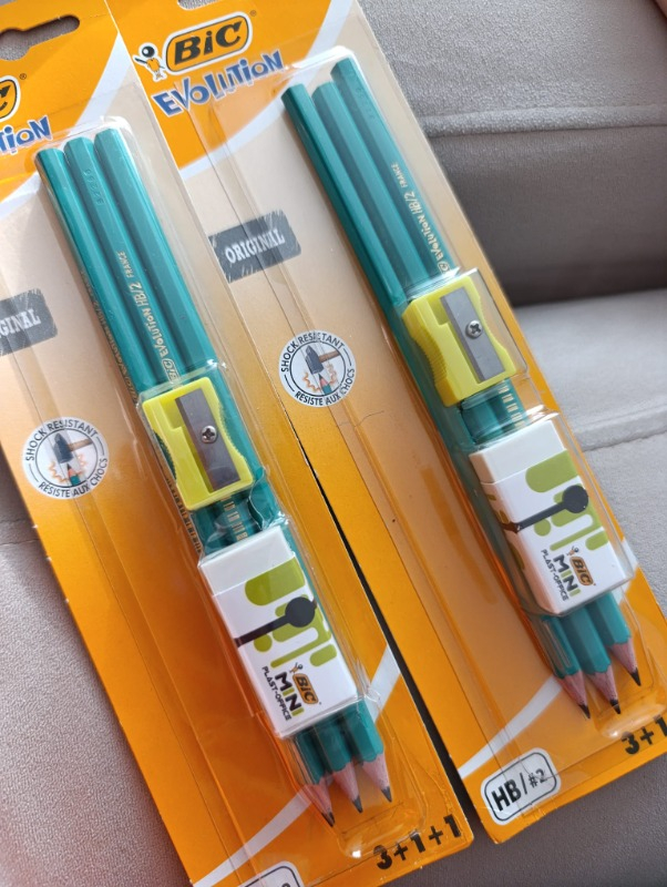 BIC Kurşun Kalem + Silgi + Kalem Traş