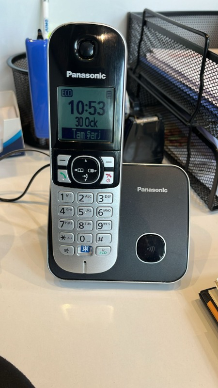 Panasonic KX-TG6811 Telsiz Telefon - Siyah