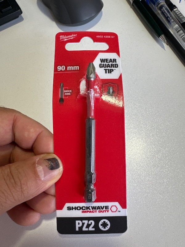 Milwaukee Bits Uç Pz2 90 mm. 1'li Paket Shockwave