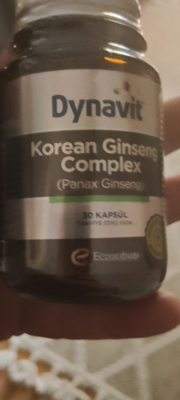 Dynavit Korean Ginseng Complex (Panax Ginseng) 30 Bitkisel Kapsül - Panax Ginseng, Ginkgo Biloba, L-Arjinin