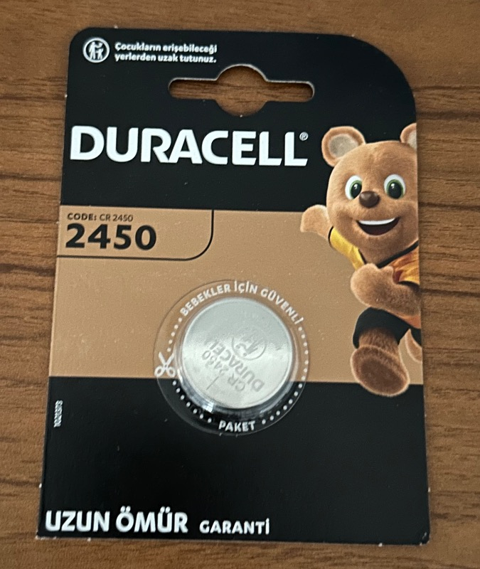 DURACELL 2450 (1’li Paket) Lityum Düğme Piller 3V