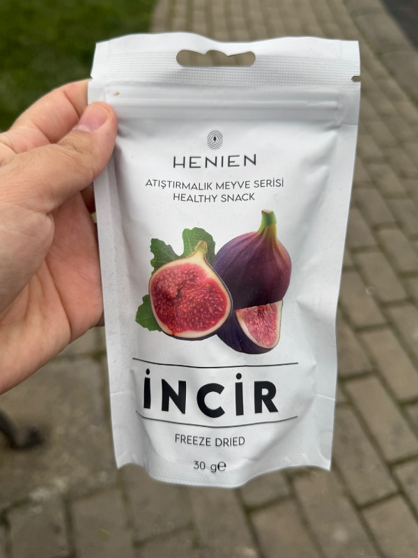 Henien Dondurularak Kurutulmuş İncir 30 Gr - Koruyucu ve Katkı Maddesi İçermeyen Freeze Dried İncir