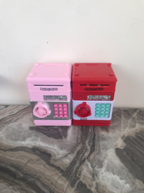 Herkesetoptantic Atm Şifreli Kasa Kumbara (Kırmızı)