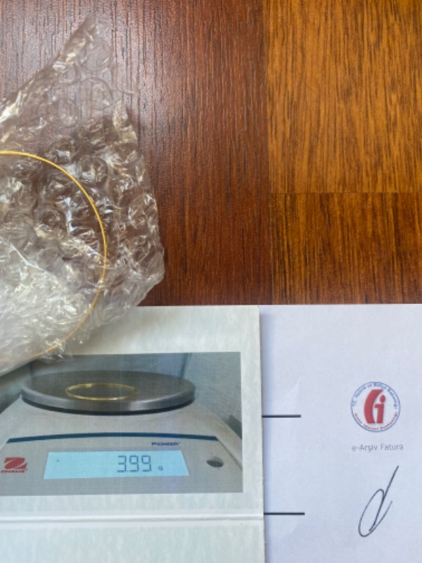 T51 Tuğrul Altın 4 Gr(Gram) 22 Ayar Kibrit Çöpü Bilezik