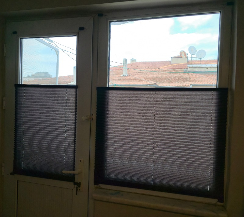 Plised Home Katlanabilir Cam Balkon Plise Perde Antrasit