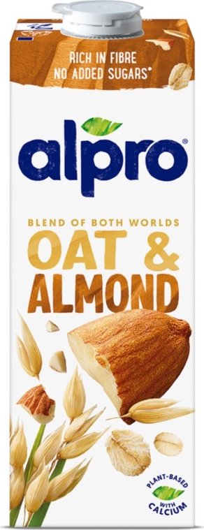 Alpro Yulaf Badem Sütü 1 L Vegan Laktozsuz Bitkisel Bazlı