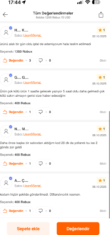 Roblox 1200 Robux 15 USD