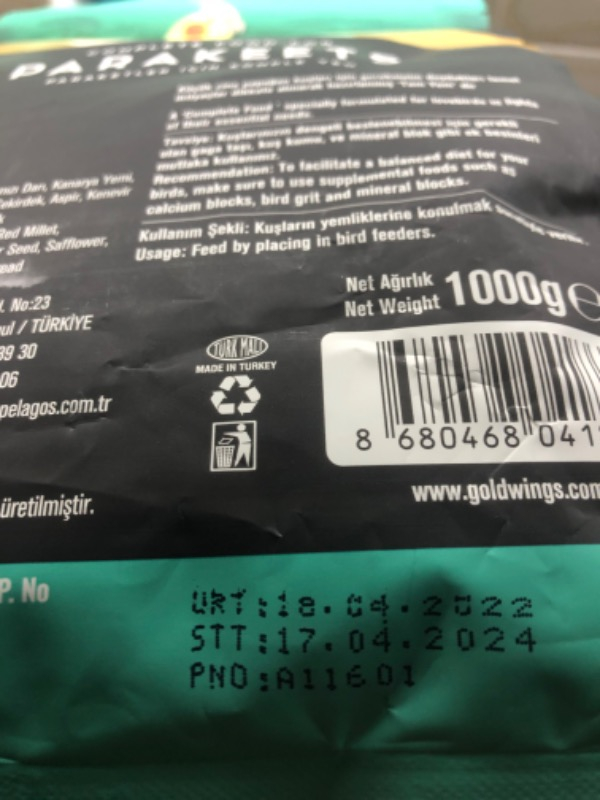 Gold Wings Premium Paraket Yemi1 Kg