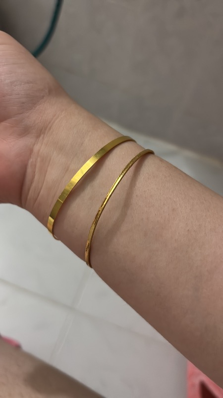 Ahlatcı 10 gr 22 Ayar 3 Mm Kibrit Çöpü Bilezik
