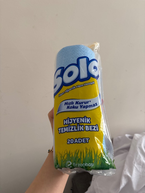 Solo Hijyenik Temizlik Bezi - 1 Paket, 400 Kullanım, Kokusuz ve Hızla Kuruyan Özellikleriyle
