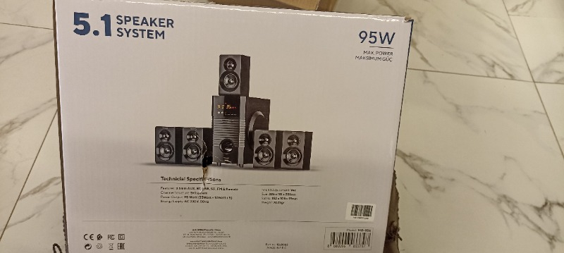 Mikado MD-856 5+1 Multimedia Bluetooth Speaker Usb+SD+FM Destekli Uzaktan Kumanda ile 220V