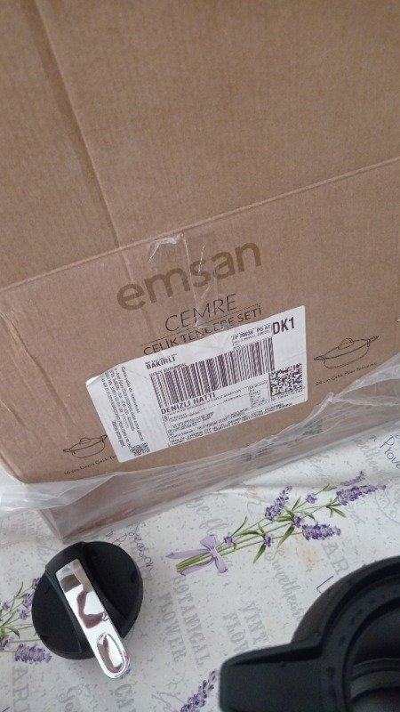 Emsan Cemre İndüksiyon Tabanlı 8 Parça Çelik Tencere Seti