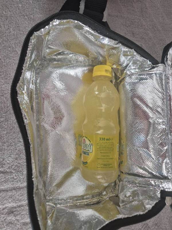 Wia Termoslu Beslenme Çantası Siyah