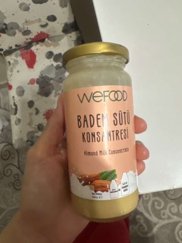 Wefood Badem Sütü Konsantresi (Şekersiz, %100 Badem) 240 gr 8681749104796