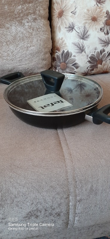 Tefal C38470 Titanyum 2X XL Kapaklı Sahan 24 cm - 2100123254