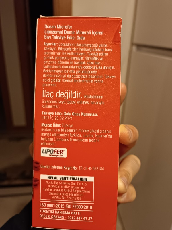 Orzax Ocean Microfer Şurup 250 ml