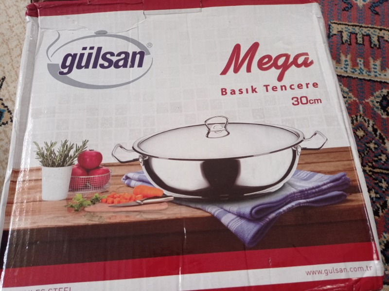 Gülsan Mega Basık Tencere 30 cm