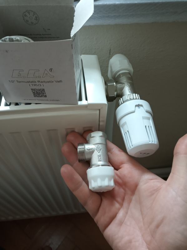 Eca Termostatik Radyatör Vanasi Köşe Tipi Trv3