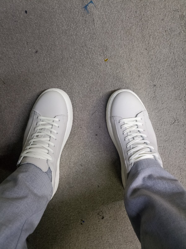 Lufian Frank Erkek Deri Sneaker Ayakkabı Kırık Beyaz