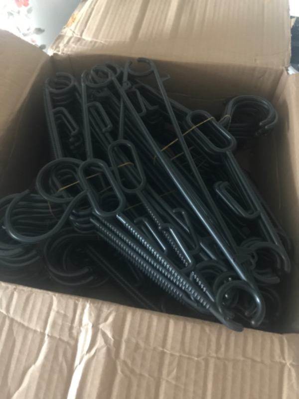 Askıcı Elbise Askısı 38CM 12 Adetli Set Siyah