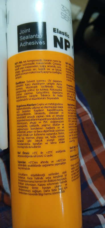 Np1 Ms Polimer Kartuş 290 ml Şeffaf