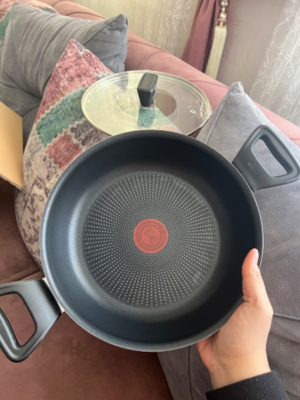 Tefal C38470 Titanyum 2X XL Kapaklı Sahan 24 cm - 2100123254