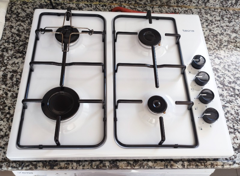 Tecna Süo 604BE 4 Gözü Gazlı Beyaz Set Üstü Ocak