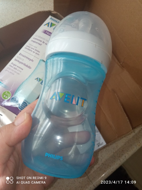 Philips Avent Natural PP Biberon 260 ml 1ay+ Mavi SCF035/17