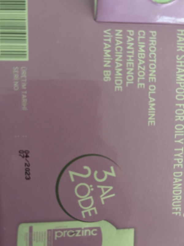 Prozinc Kepek Şampuanı Normal ve Yağlı Saçlar Için Günlük Saç Bakım Şampuanı 3x300 Ml