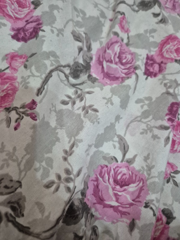 Afvente Mini Çiçek Desen Mercan Soft Pamuk Eşarp