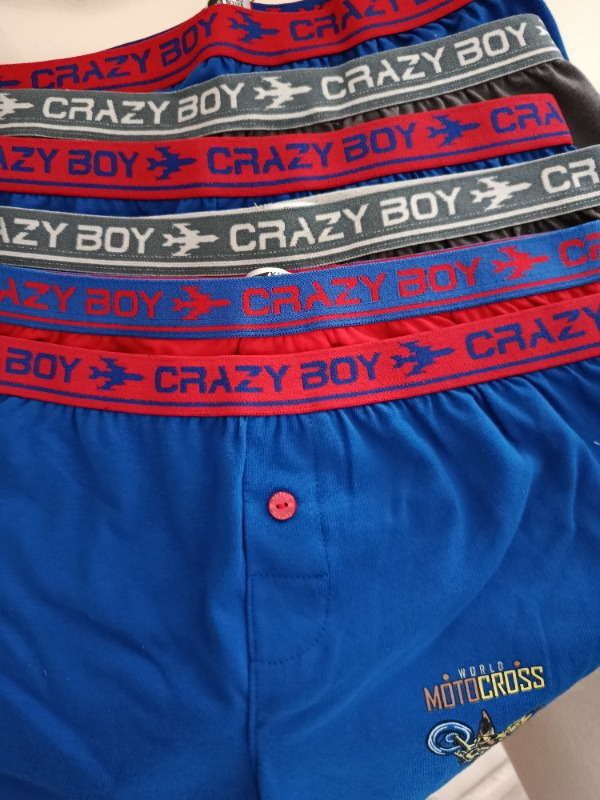 Tutku Erkek Çocuk Elastan Baskılı Boxer 6'lı Paket