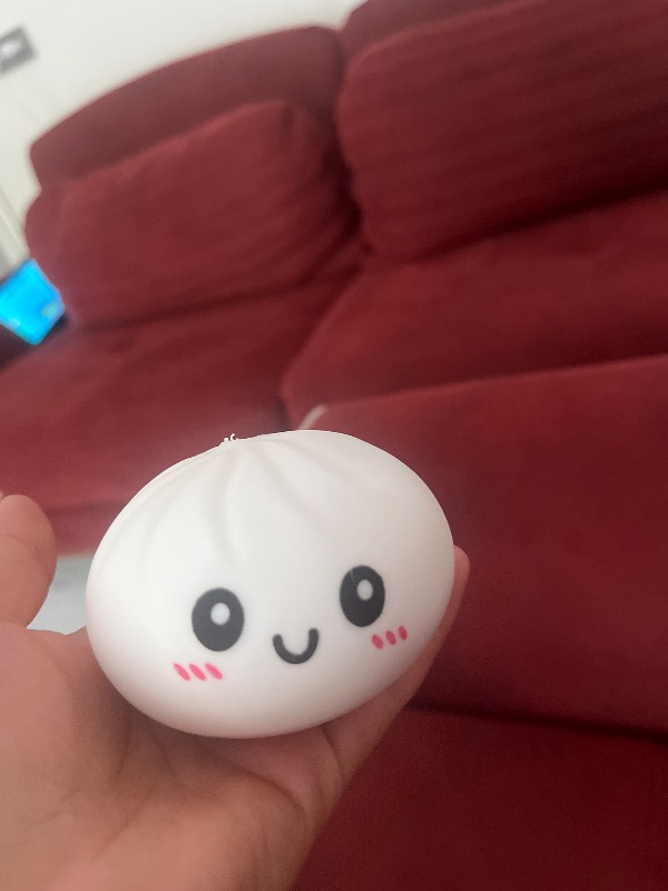 Gökkuşağı Sepeti Çin Mantısı Dumpling Squishy Eğlenceli Hediye +1 Yaş İçin Yumuşak Dokulu Koleksiyonluk 1 adet