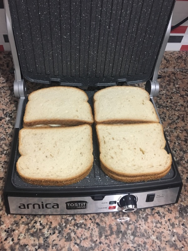 Arnica Tostit Maxi Granit Izgaralı Tost Makinesi Turkuaz