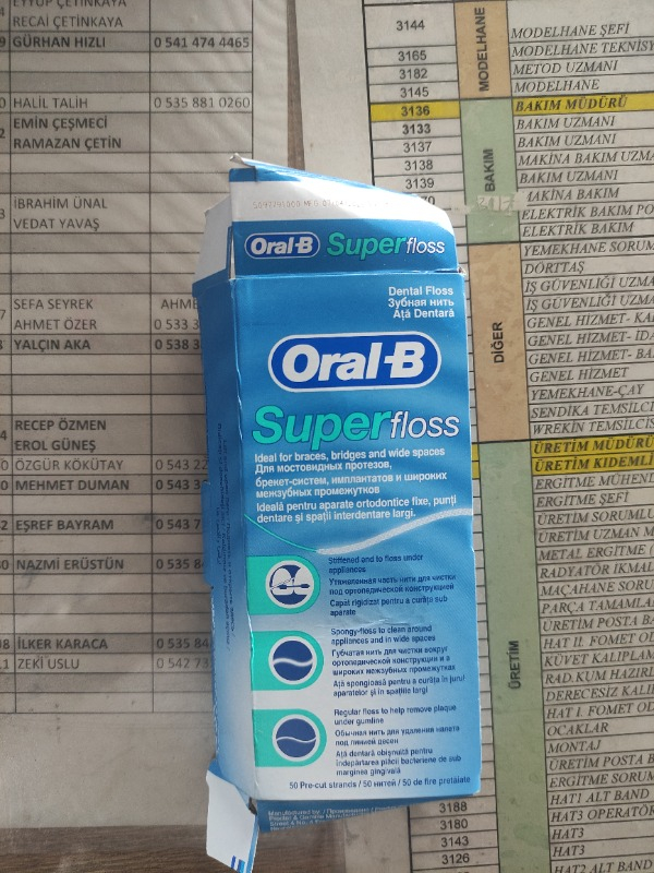 Oral-B Super Floss Diş İpi
