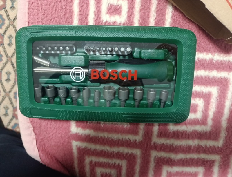Bosch 46 Parça Tornavida Vidalama Lokma Uçlu Aksesuar Seti - 2607019504